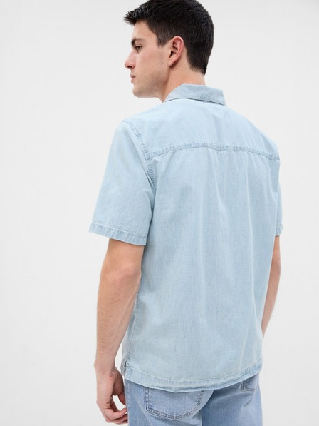 GAP Chambray Hemd mit kurzen Ärmeln GAP