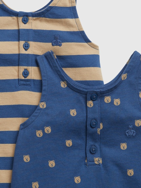 GAP Baby Ärmelloser Overall, 2er-Pack GAP