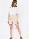 CAMAIEU Weiße Bluse mit Schlitzen CAMAIEU