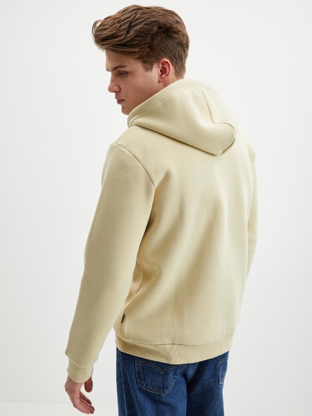 ONLY & SONS ONLY & SONS Ceres beige Herren-Kapuzenpulli mit Reißverschluss