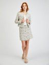 Orsay Cremefarbene gemusterte Damenjacke ORSAY
