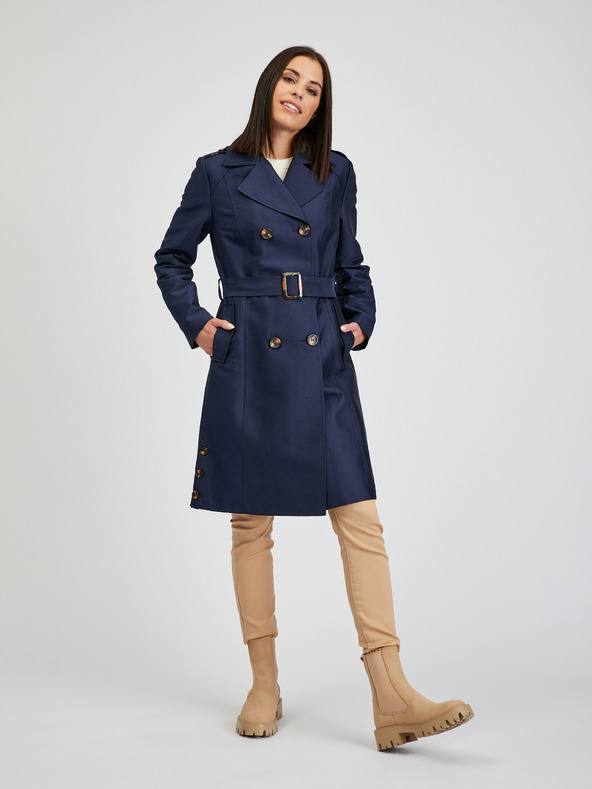 Orsay Dunkelblauer Damen-Trenchcoat ORSAY