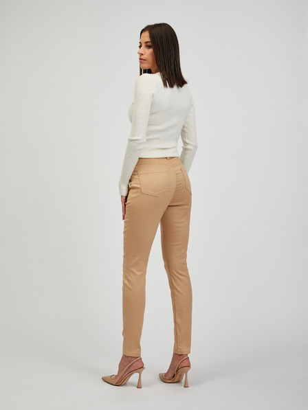 Orsay Beigefarbene Skinny Fit Damen Hose ORSAY Paul