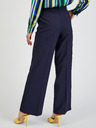 Orsay Dunkelblaue weite Damenhose mit Gürtel ORSAY