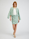 Orsay Grüner Damen-Tweed-Rock ORSAY
