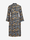 Vila Orange-blaues gemustertes Damen-Shirt-Kleid VILA Cikki
