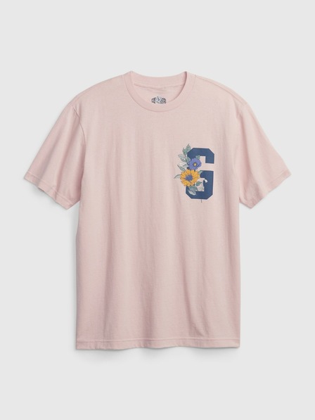 GAP T-Shirt mit geblümtem Logo GAP
