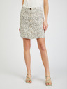Orsay Beigefarbener Damen-Tweed-Rock ORSAY