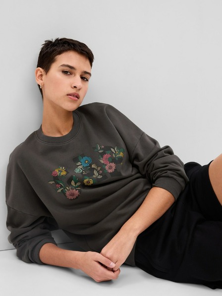 GAP Sweatshirt – Vintage Soft Floral Logo GAP