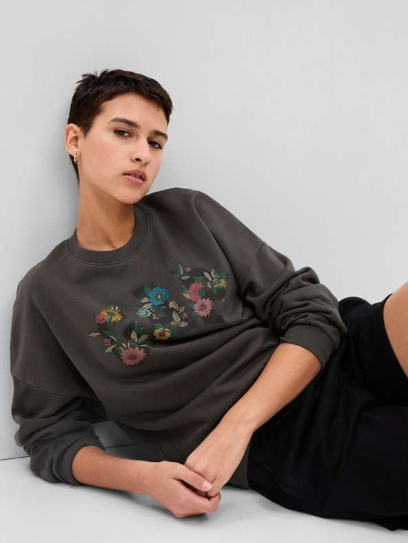 GAP Sweatshirt – Vintage Soft Floral Logo GAP