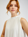 Orsay Weiße Damen-Faltenbluse ORSAY