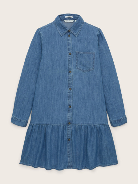 Tom Tailor Blaues Mädchen-Denim-Kleid Tom Tailor