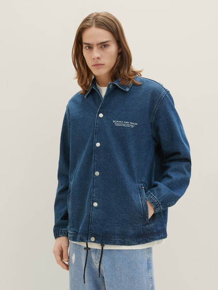 Tom Tailor Denim Dunkelblaue Jeansjacke für Männer Tom Tailor Denim