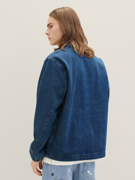 Tom Tailor Denim Dunkelblaue Jeansjacke für Männer Tom Tailor Denim