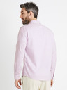Celio Hellviolett gestreiftes Herrenhemd Celio Caoxfords