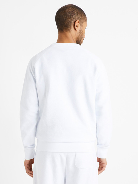 Celio Weißes Herren-Sweatshirt Celio Dereverse