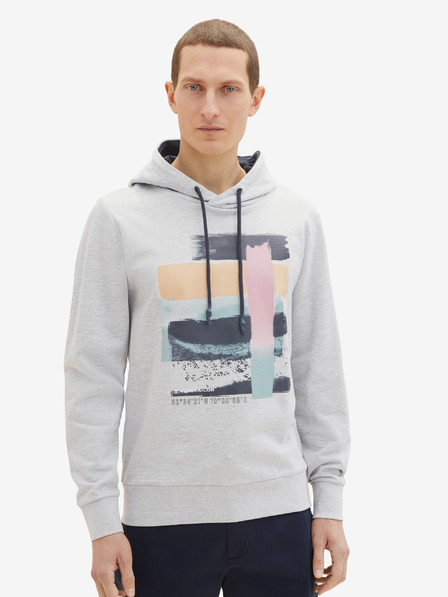 Tom Tailor Hellgrauer Herren Tom Tailor Denim Hoodie
