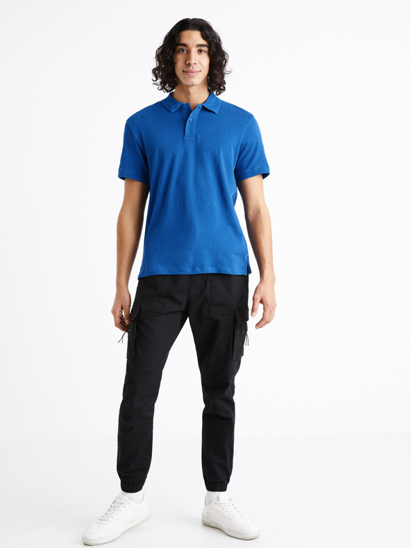 Celio Blaues Herren-Poloshirt Celio Dechris