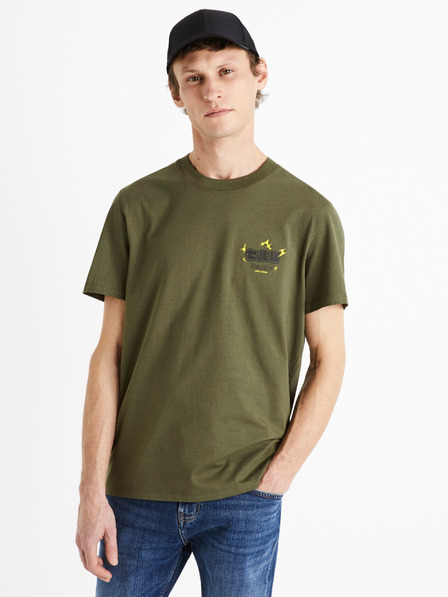 Celio Grünes Herren Baumwoll-T-Shirt Celio Dragon Ball Z