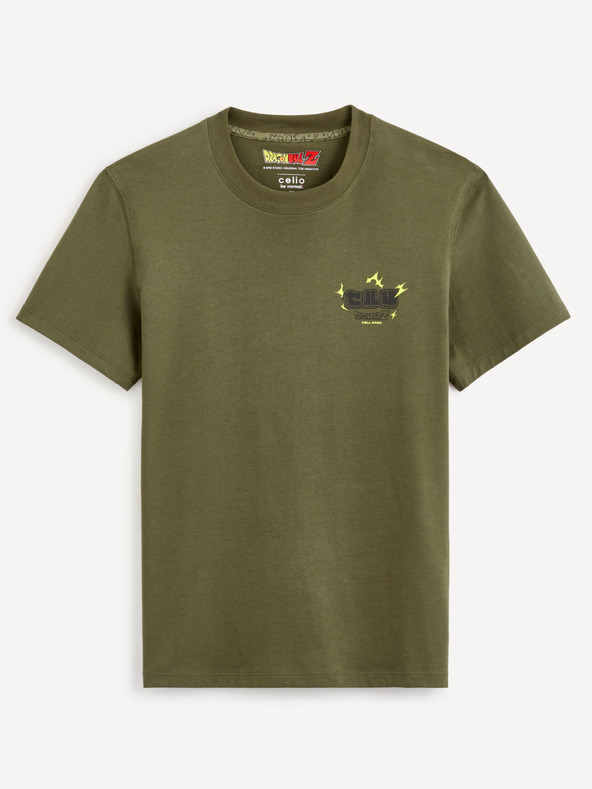 Celio Grünes Herren Baumwoll-T-Shirt Celio Dragon Ball Z