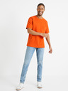 Celio Orange Herren Basic T-Shirt mit Tasche Celio Degauffre