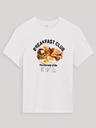 Celio Weißes Herren T-Shirt mit Druck Celio Debreaki