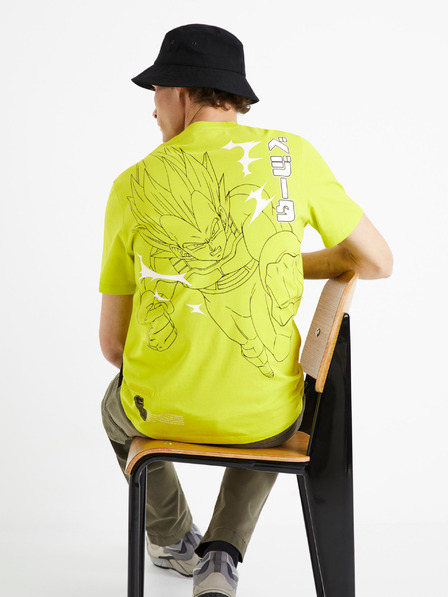 Celio Neongelbes Herren-T-Shirt Celio Dragon Ball Z