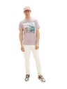 Tom Tailor Rosa Herren-T-Shirt Tom Tailor