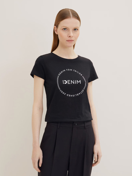Tom Tailor Denim Schwarzes Damen Tom Tailor Denim Shirt