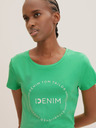 Tom Tailor Denim Hellgrünes Damen T-Shirt Tom Tailor Denim