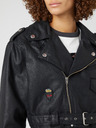 Wrangler Schwarze Wrangler Fender Collaboration Jacke für Damen, kurz und kurvig