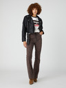 Wrangler Schwarze Wrangler Fender Collaboration Jacke für Damen, kurz und kurvig