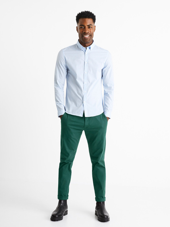 Celio Hellblaues Herrenhemd formal Celio Caop