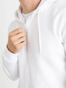 Celio Weißes Sweatshirt mit Reißverschluss Celio Vethree