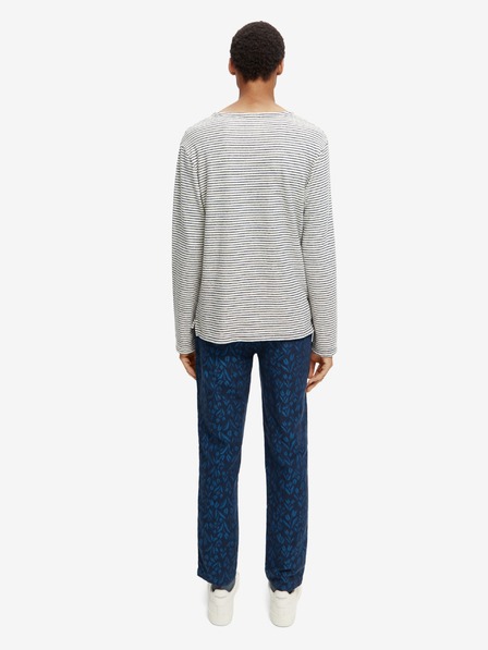 Scotch & Soda Blau-weiß gestreifter leichter Herren-Pullover Scotch & Soda