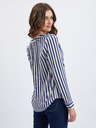 Orsay Dunkelblaue gestreifte Damenbluse ORSAY