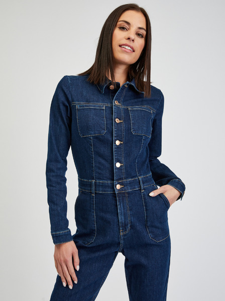 Orsay Dunkelblauer Damen-Jeans-Overall ORSAY