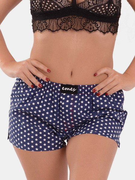 Emes Emes blaue Shorts mit Sternen