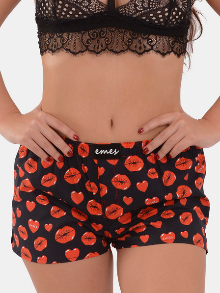Emes Emes schwarze Shorts romantisch