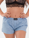 Emes Emes hellblau gemusterte Shorts
