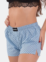 Emes Emes hellblau gemusterte Shorts