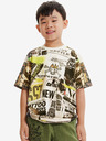 Desigual Desigual Negro Creme Jungen bedrucktes Shirt