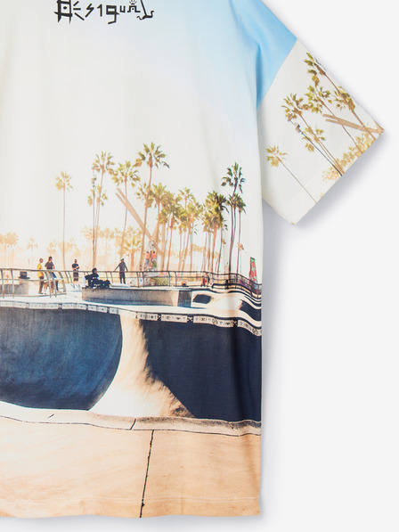 Desigual Weißes bedrucktes T-Shirt für Jungen Desigual Aqua