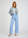Orsay Hellblau karierter Damen Blazer ORSAY