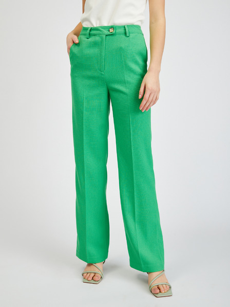 Orsay Grüne Damen-Hose mit ausgestellter Passform ORSAY