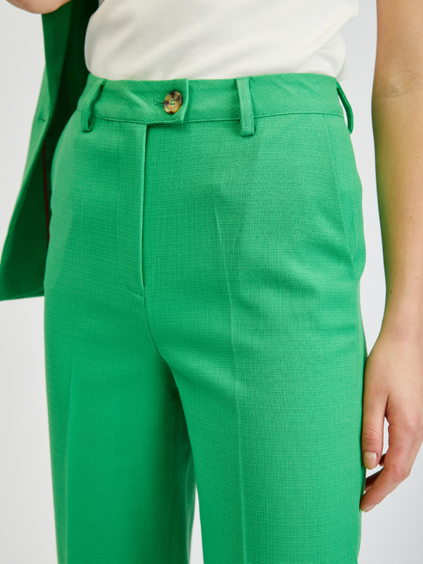 Orsay Grüne Damen-Hose mit ausgestellter Passform ORSAY