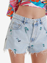 Desigual Hellblaue Desigual Milano Damen Denim Shorts