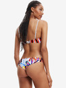Desigual Weißer gemusterter Damen-Bikiniunterteil Desigual Playa I