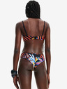 Desigual Schwarzes gemustertes Damen-Bikini-Oberteil Desigual Playa