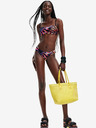 Desigual Schwarzes gemustertes Damen-Bikini-Oberteil Desigual Playa